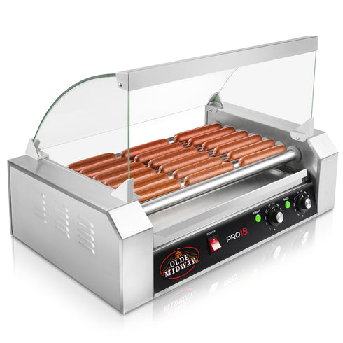 PRO18 Hot Dog Roller Machine, 7 Roller with Cover